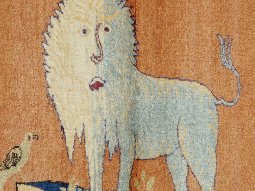 Vintage Turkish Kayseri Pictorial  Rug, No.12789 - Galerie Shabab