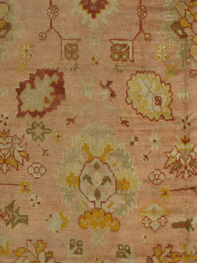 Antique Oushak Carpet, No.12806 - Galerie Shabab