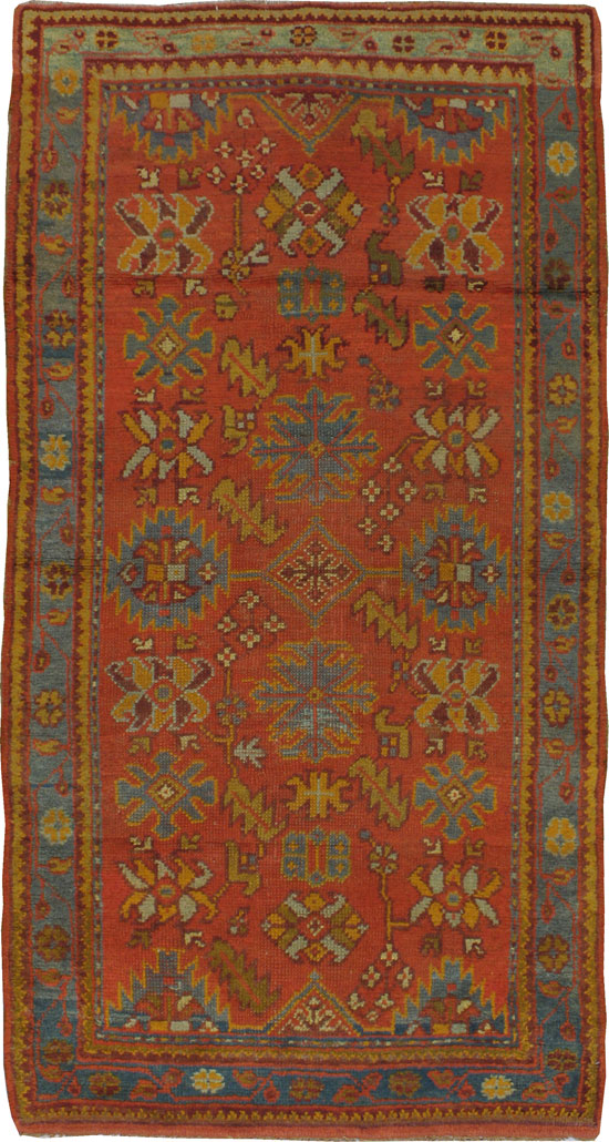Antique Oushak Rug, No.12807 - Galerie Shabab
