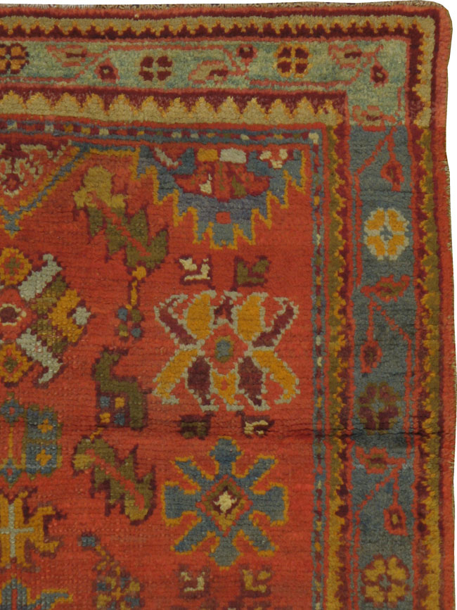 Antique Oushak Rug, No.12807 - Galerie Shabab