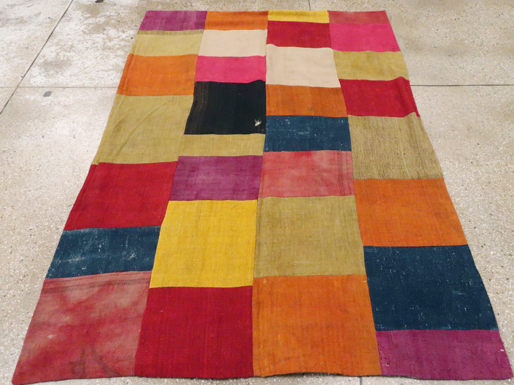 Vintage Turkish Anatolain Kilim Rug, No.12831 - Galerie Shabab