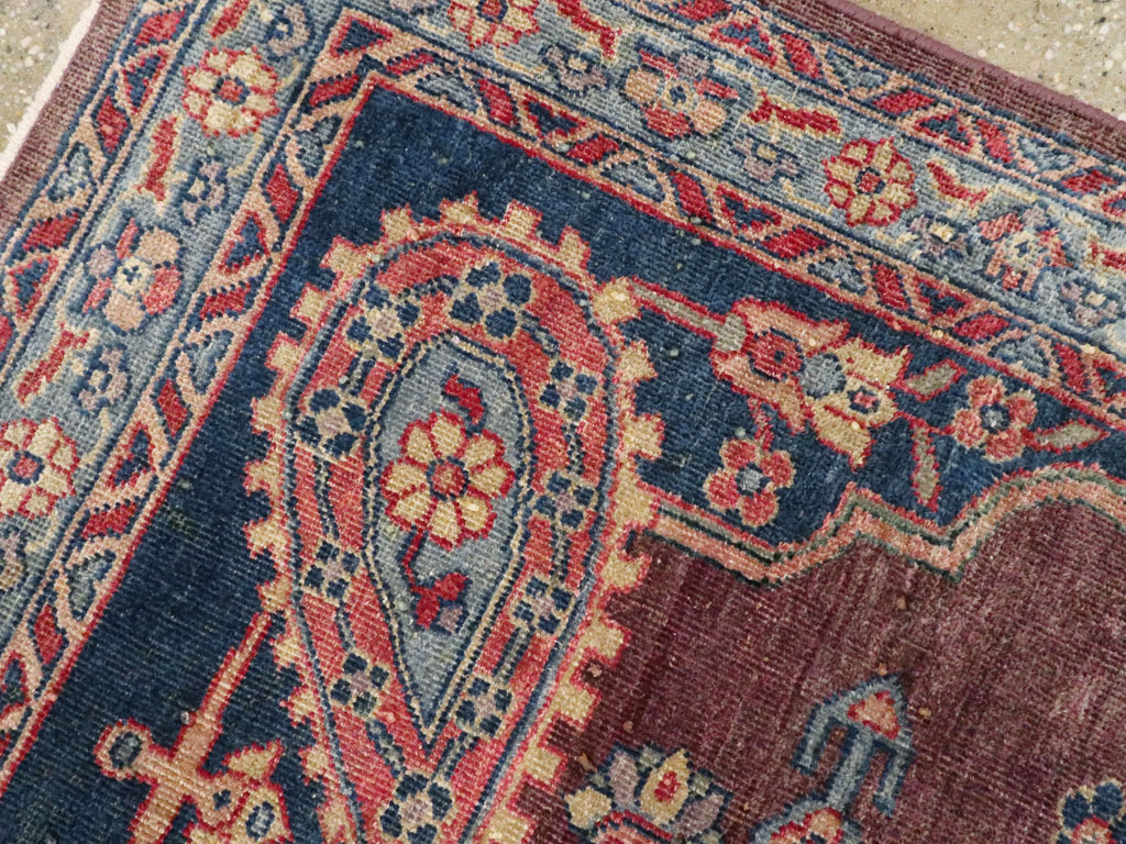 Antique Persian Mahal Rug, No.12911 - Galerie Shabab