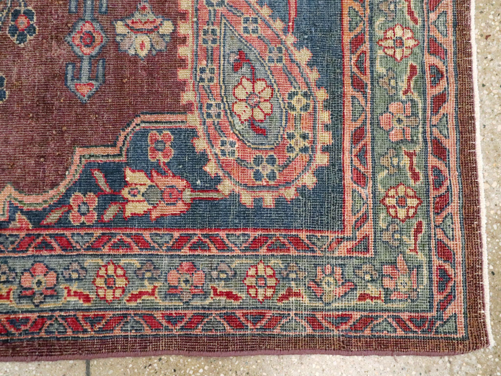 Antique Persian Mahal Rug, No.12911 - Galerie Shabab