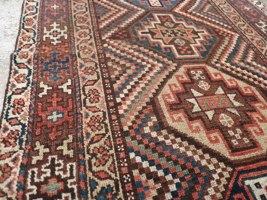 Antique Persian Kurdish Rug, No.12915 - Galerie Shabab