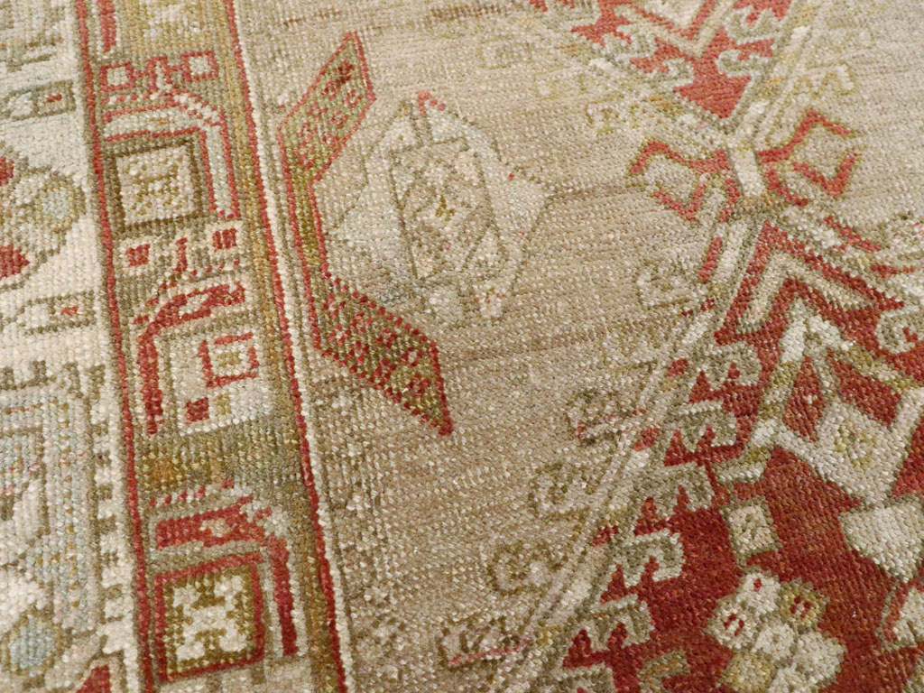 Vintage Persian Serab Throw Rug, No.12944 - Galerie Shabab