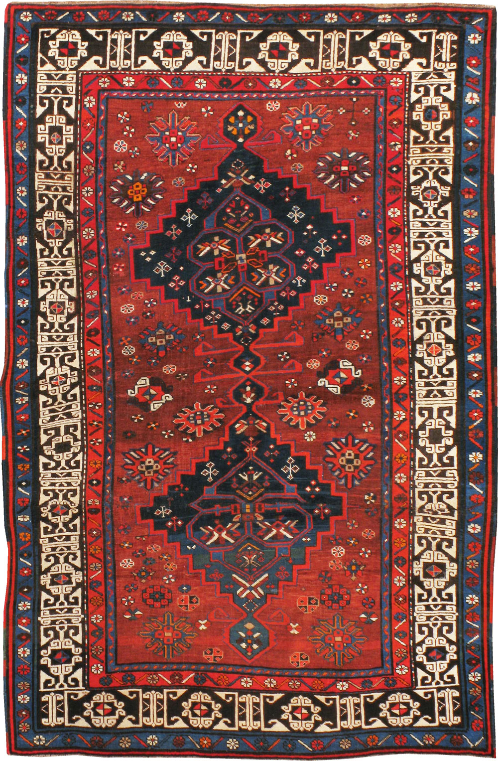 Antique Caucasian Shirvan Rug, No.12961 - Galerie Shabab