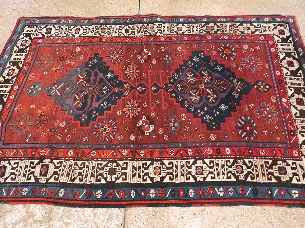 Antique Caucasian Shirvan Rug, No.12961 - Galerie Shabab
