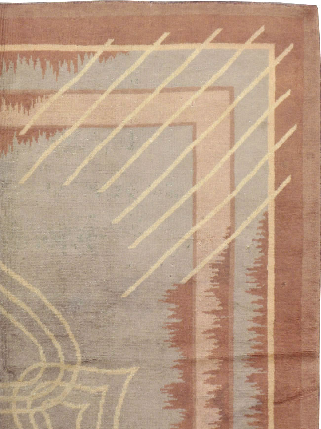 Vintage Art Deco Rug, No.13021 - Galerie Shabab