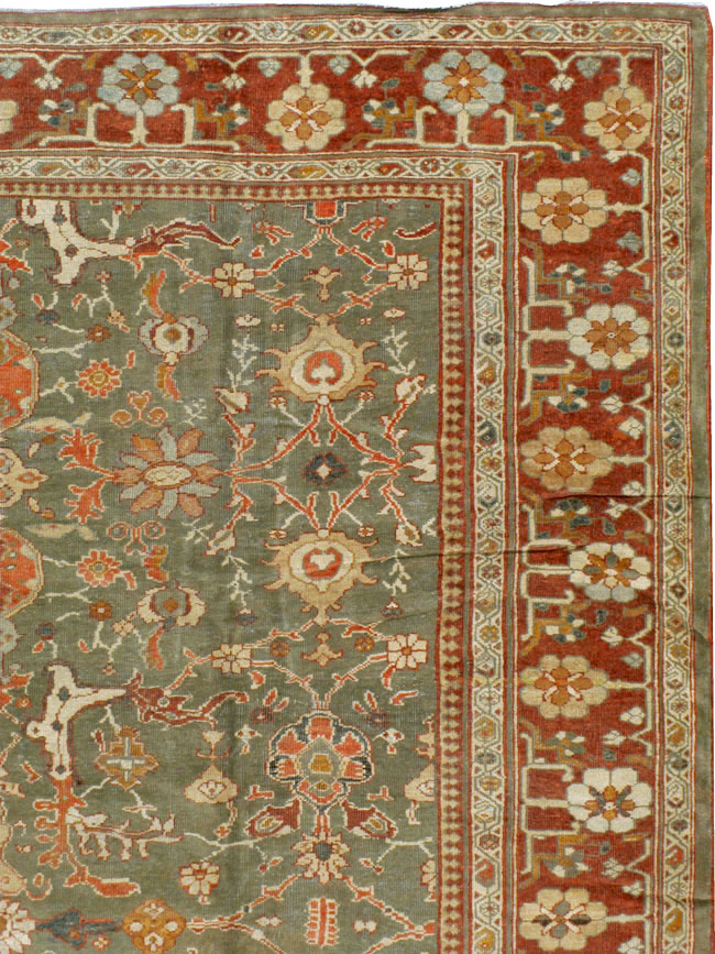 Antique Persian Sultanabad Rug, No.13076 - Galerie Shabab