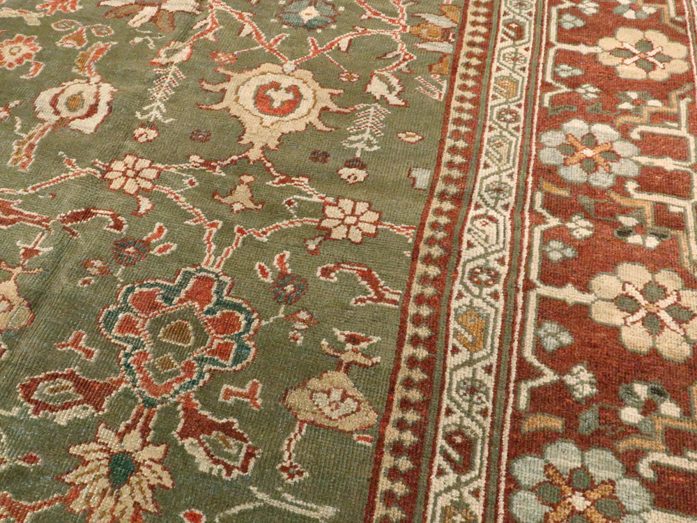 Antique Persian Sultanabad Rug, No.13076 - Galerie Shabab