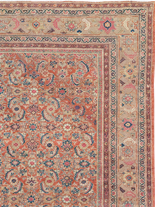 Antique Persian Mahal Large Carpet, No.13087 - Galerie Shabab