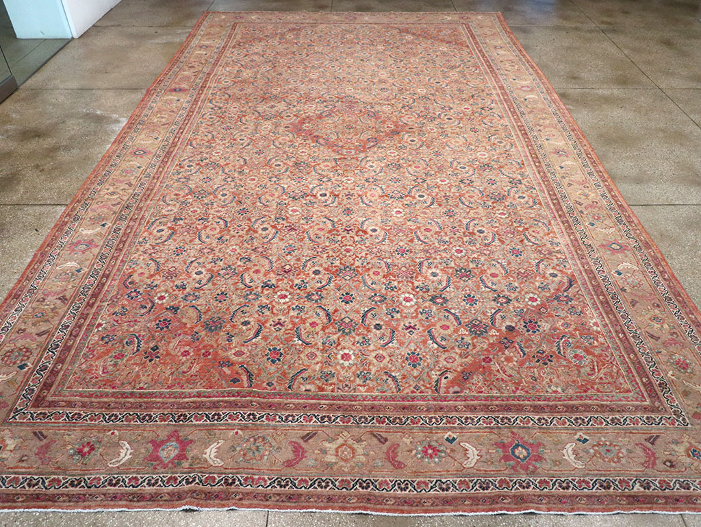 Antique Persian Mahal Large Carpet, No.13087 - Galerie Shabab