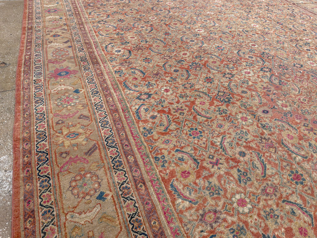 Antique Persian Mahal Large Carpet, No.13087 - Galerie Shabab