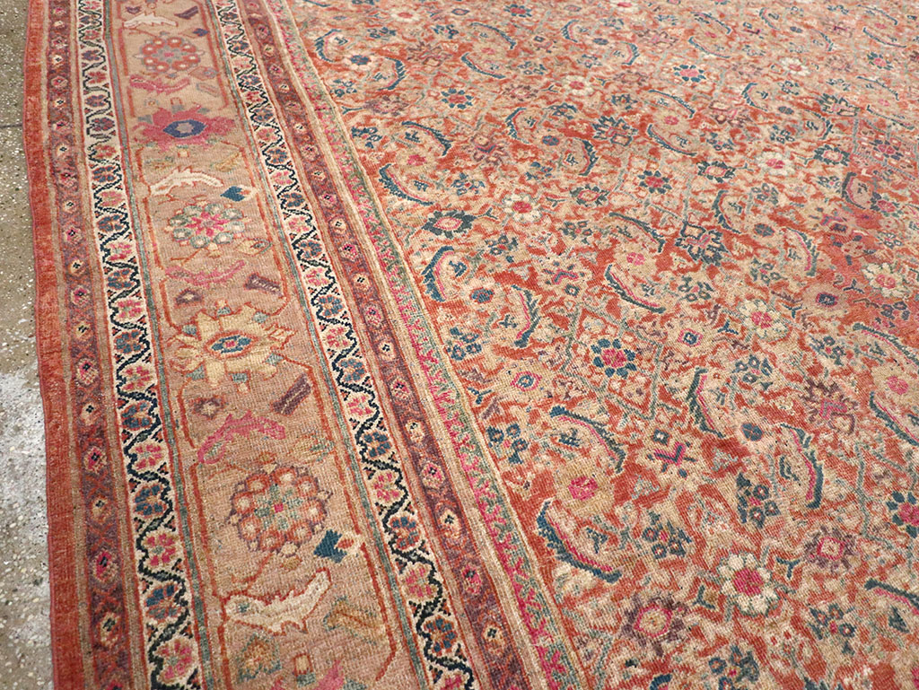Antique Persian Mahal Large Carpet, No.13087 - Galerie Shabab
