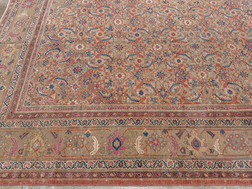 Antique Persian Mahal Large Carpet, No.13087 - Galerie Shabab