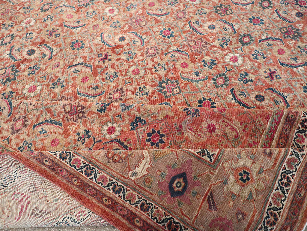 Antique Persian Mahal Large Carpet, No.13087 - Galerie Shabab