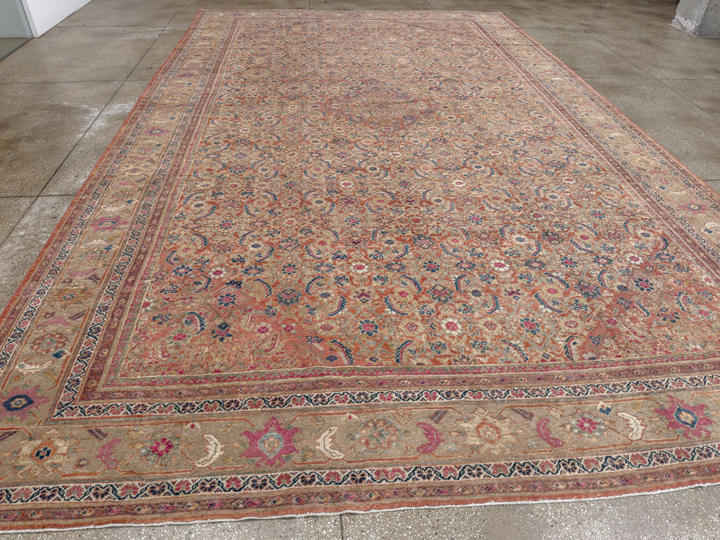 Antique Persian Mahal Large Carpet, No.13087 - Galerie Shabab