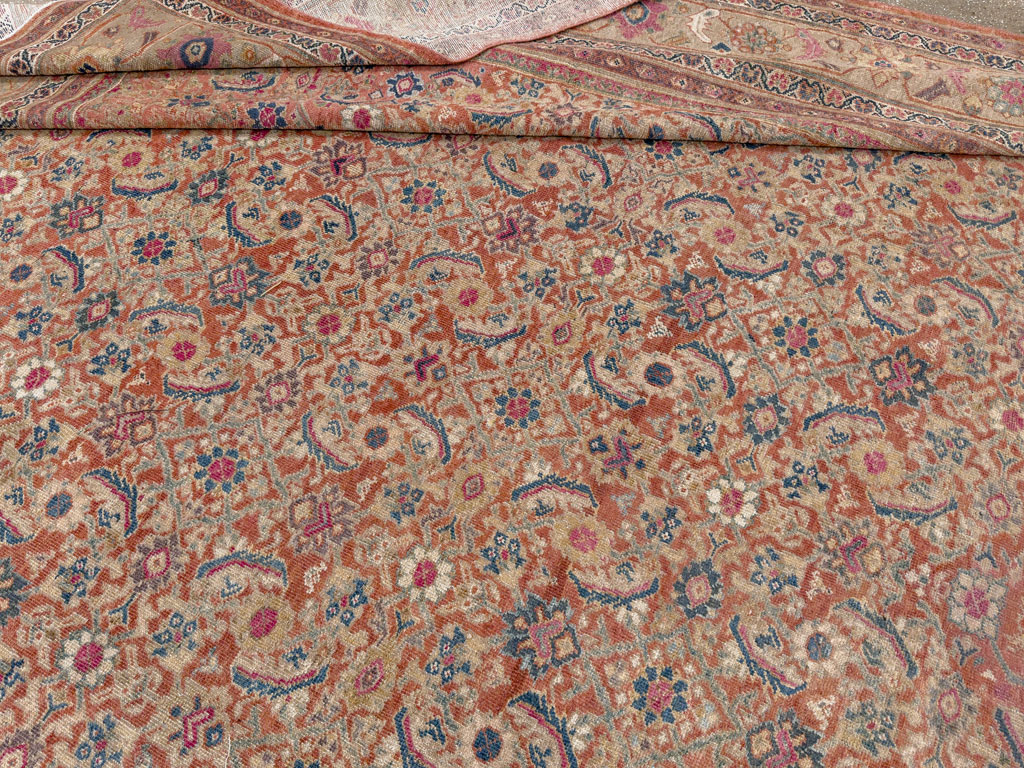 Antique Persian Mahal Large Carpet, No.13087 - Galerie Shabab