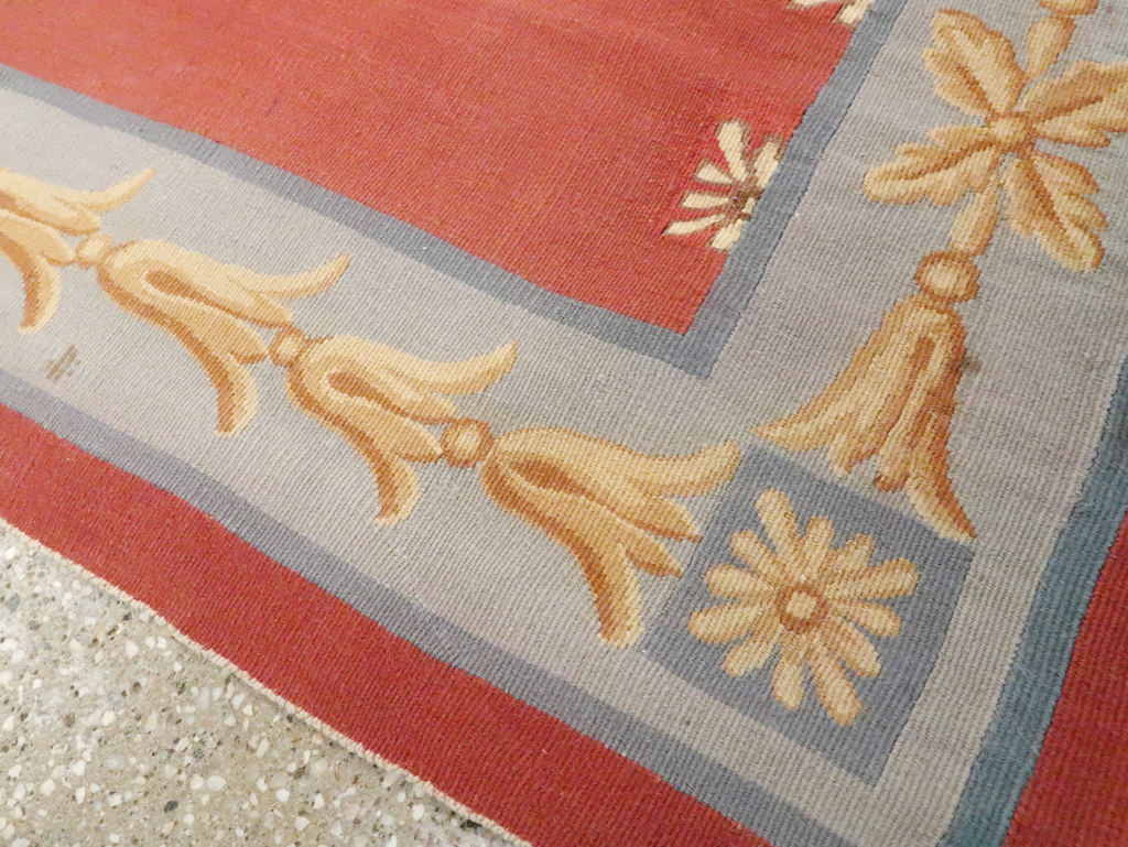 Vintage French Aubusson Runner, No.13097 - Galerie Shabab