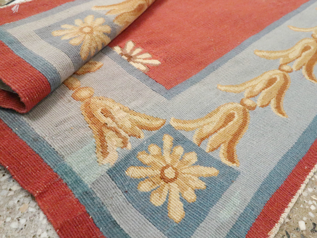 Vintage French Aubusson Runner, No.13097 - Galerie Shabab