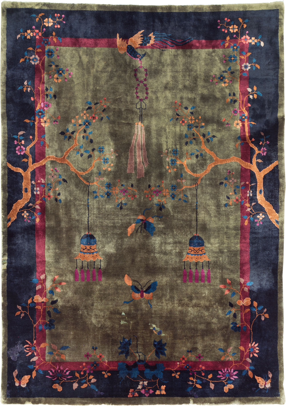 Mid-20th Century Chinese Art Deco Carpet, No.13109 - Galerie Shabab