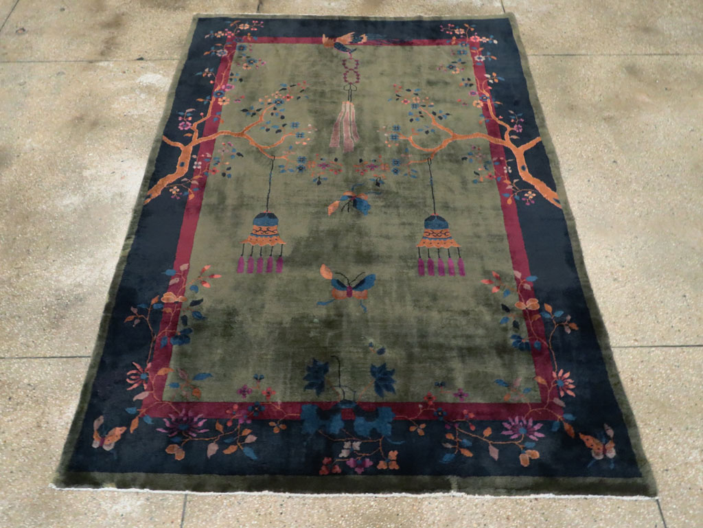 Mid-20th Century Chinese Art Deco Carpet, No.13109 - Galerie Shabab