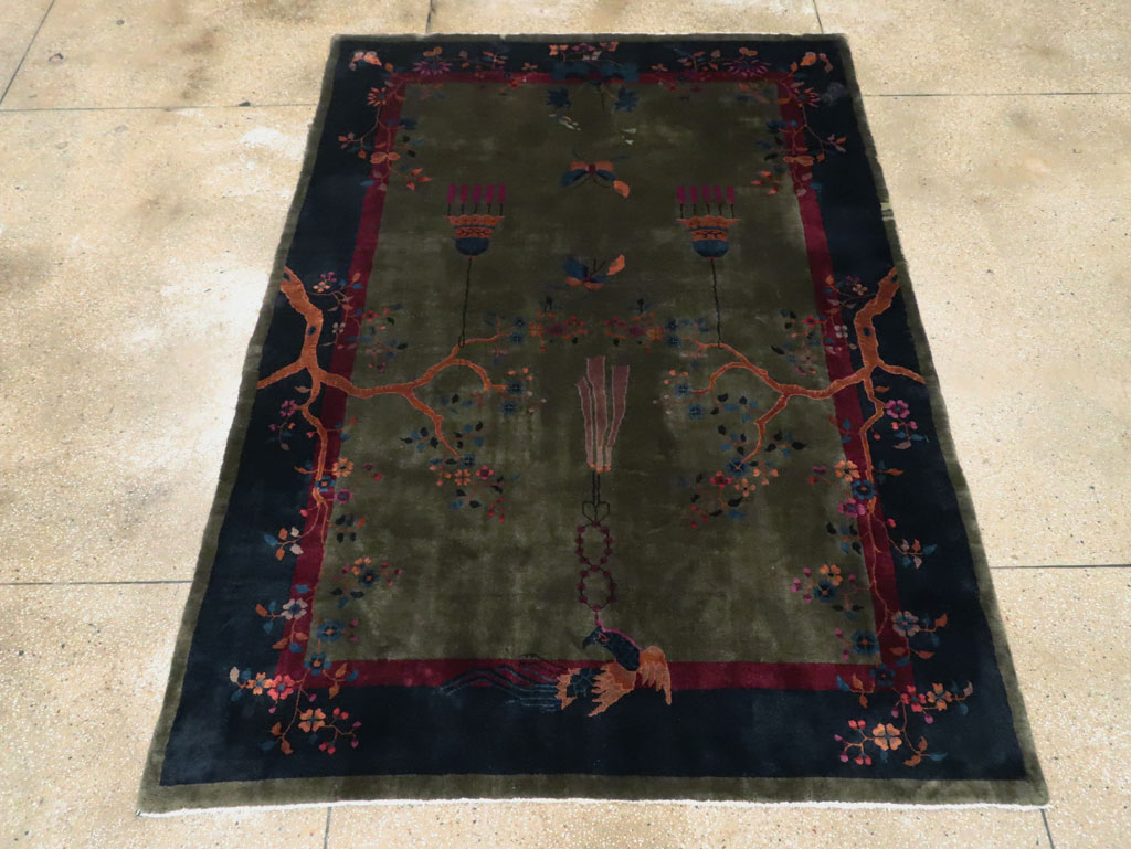 Mid-20th Century Chinese Art Deco Carpet, No.13109 - Galerie Shabab