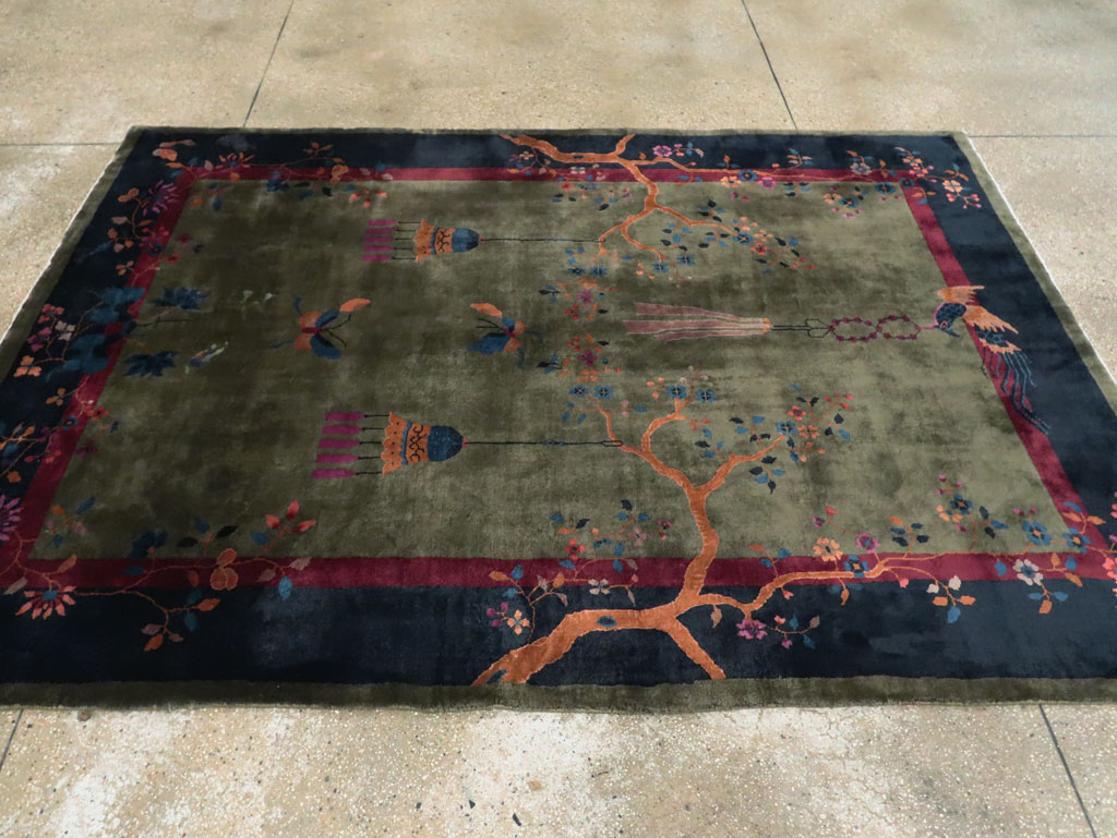 Mid-20th Century Chinese Art Deco Carpet, No.13109 - Galerie Shabab