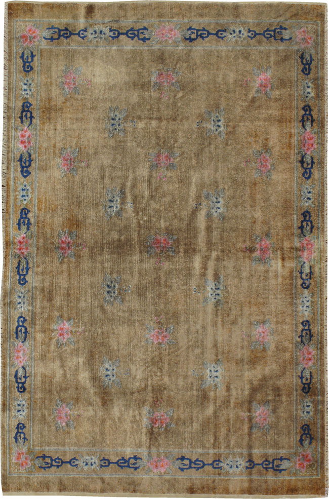 Antique Khotan Silk Rug, No.13131 - Galerie Shabab