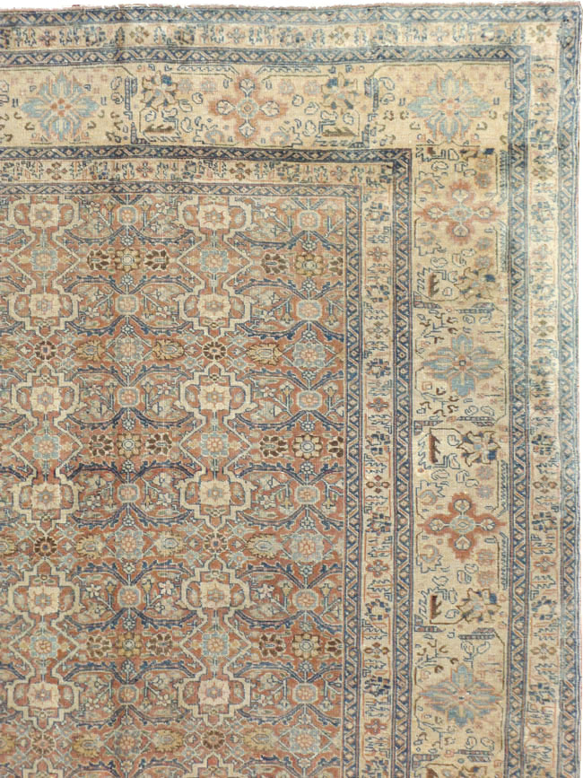 Antique Persian Tabriz  Square Carpet, No.13151 - Galerie Shabab