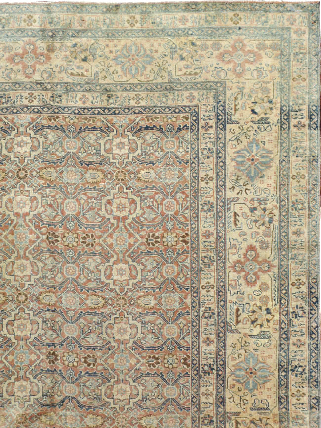 Antique Persian Tabriz  Square Carpet, No.13151 - Galerie Shabab