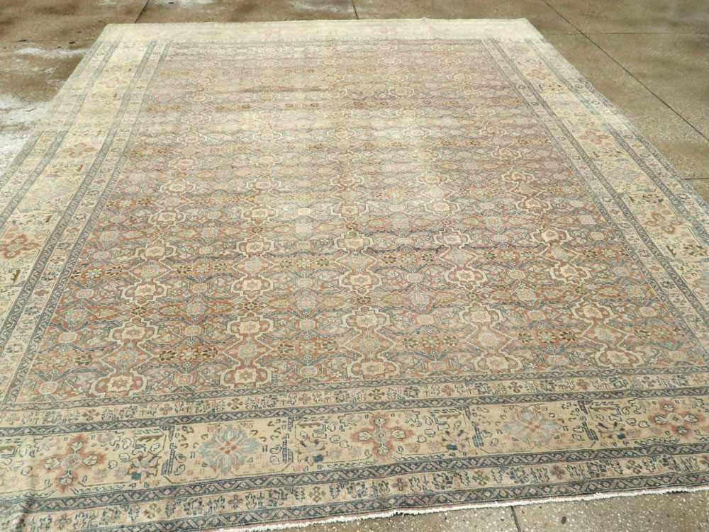Antique Persian Tabriz  Square Carpet, No.13151 - Galerie Shabab