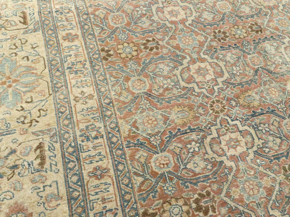Antique Persian Tabriz  Square Carpet, No.13151 - Galerie Shabab