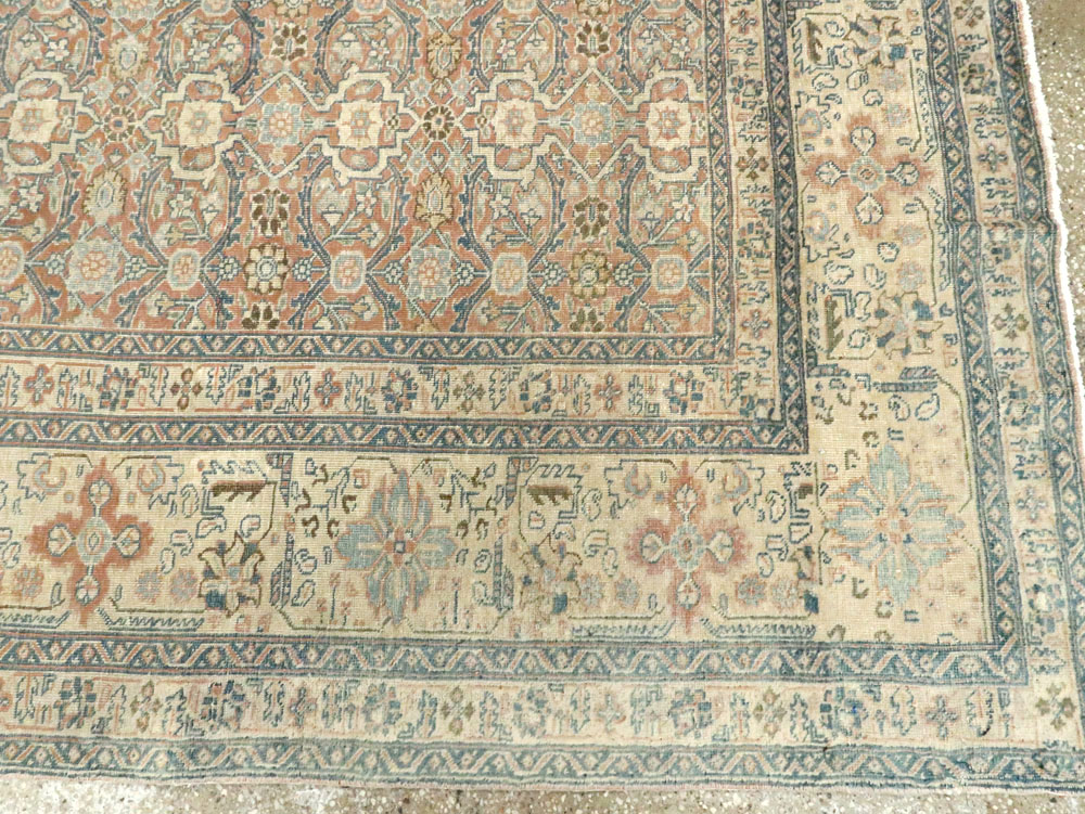Antique Persian Tabriz  Square Carpet, No.13151 - Galerie Shabab
