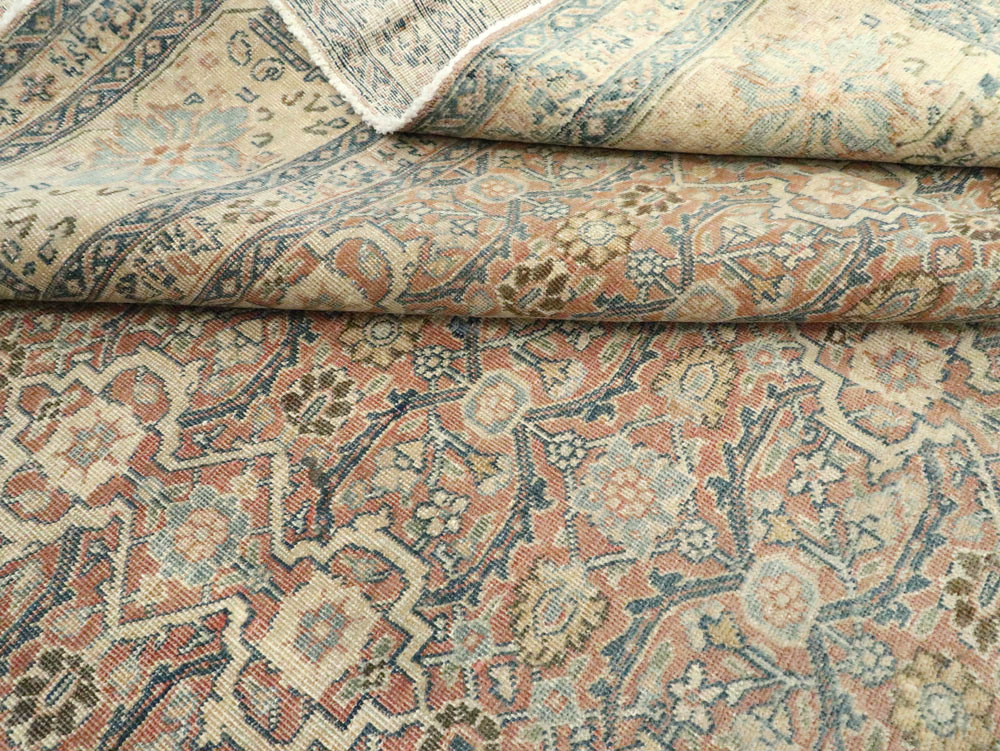 Antique Persian Tabriz  Square Carpet, No.13151 - Galerie Shabab
