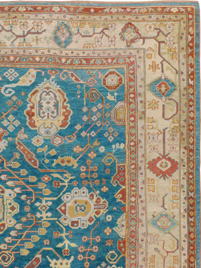 Antique Turkish Oushak Long Oversize Carpet, No.13155 - Galerie Shabab
