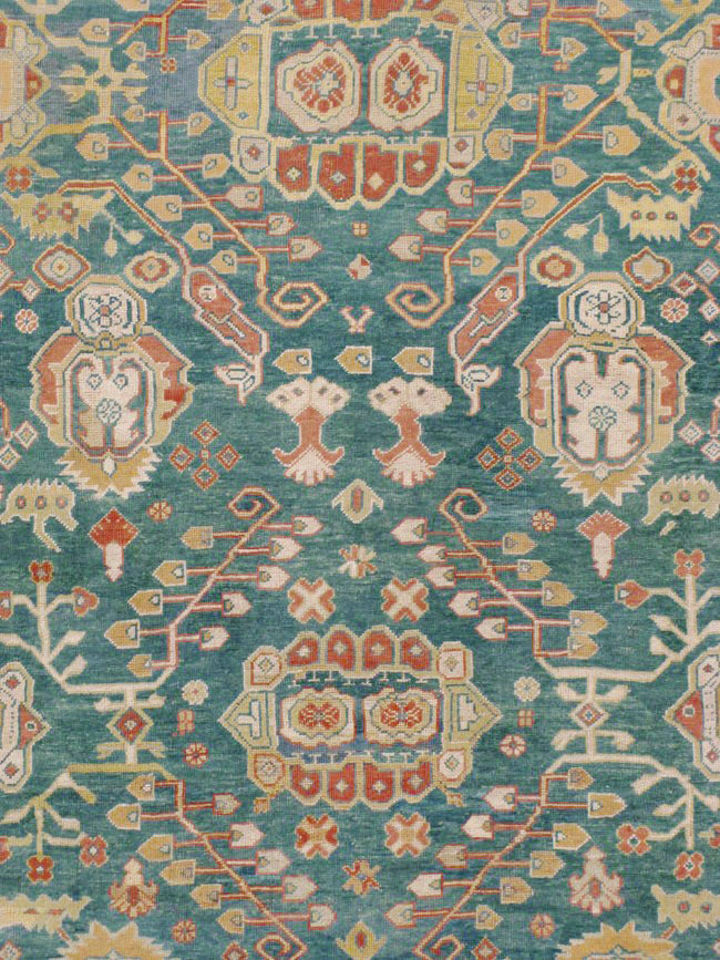 Antique Turkish Oushak Long Oversize Carpet, No.13155 - Galerie Shabab