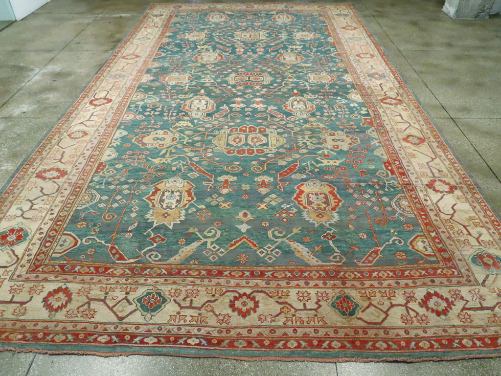 Antique Turkish Oushak Long Oversize Carpet, No.13155 - Galerie Shabab