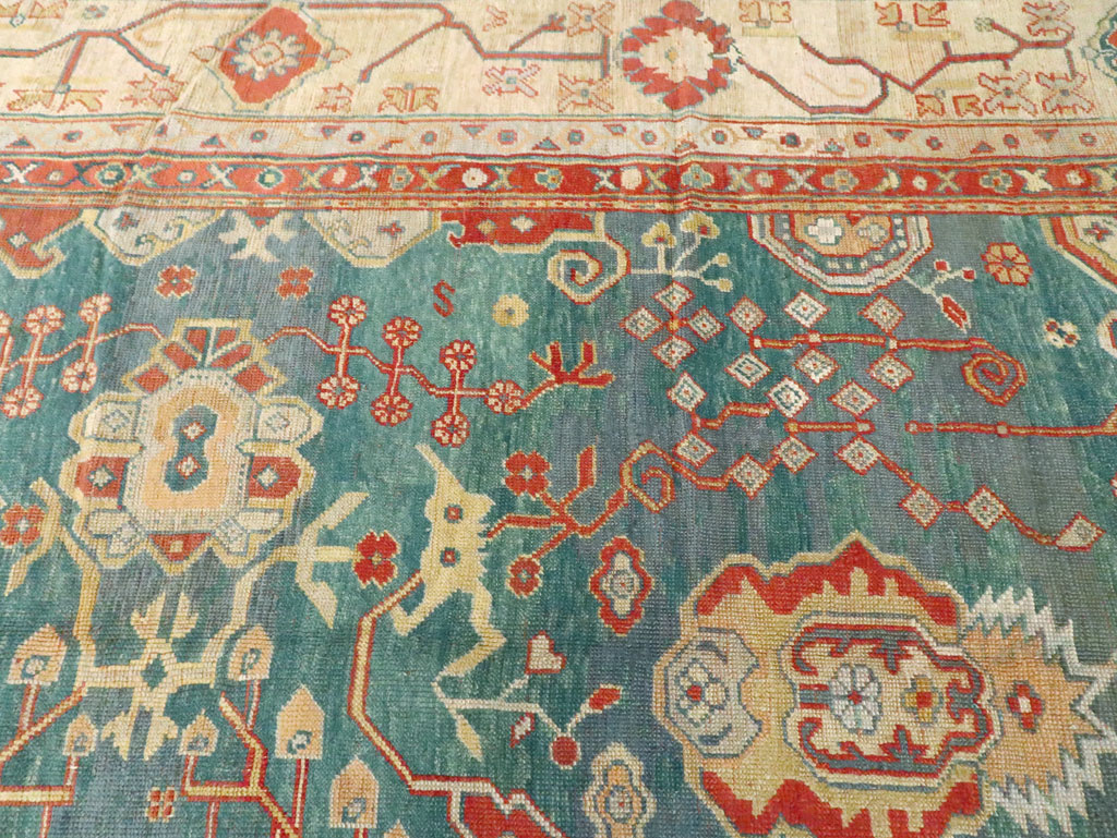 Antique Turkish Oushak Long Oversize Carpet, No.13155 - Galerie Shabab