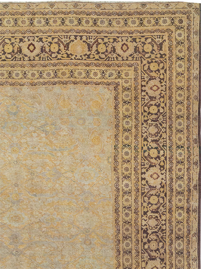 Antique Persian Tabriz Large Carpet, No.13173 - Galerie Shabab