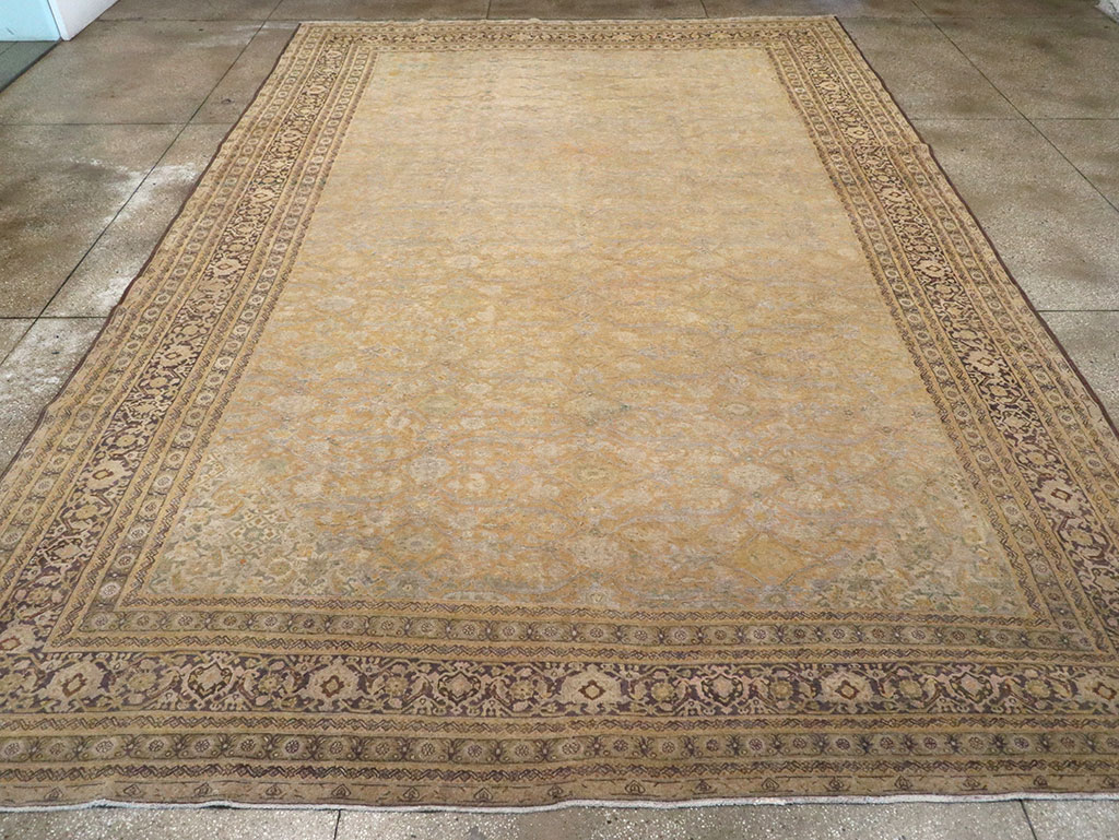 Antique Persian Tabriz Large Carpet, No.13173 - Galerie Shabab