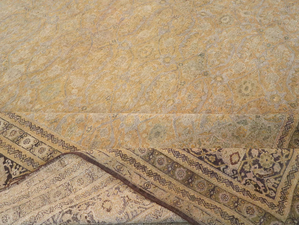 Antique Persian Tabriz Large Carpet, No.13173 - Galerie Shabab