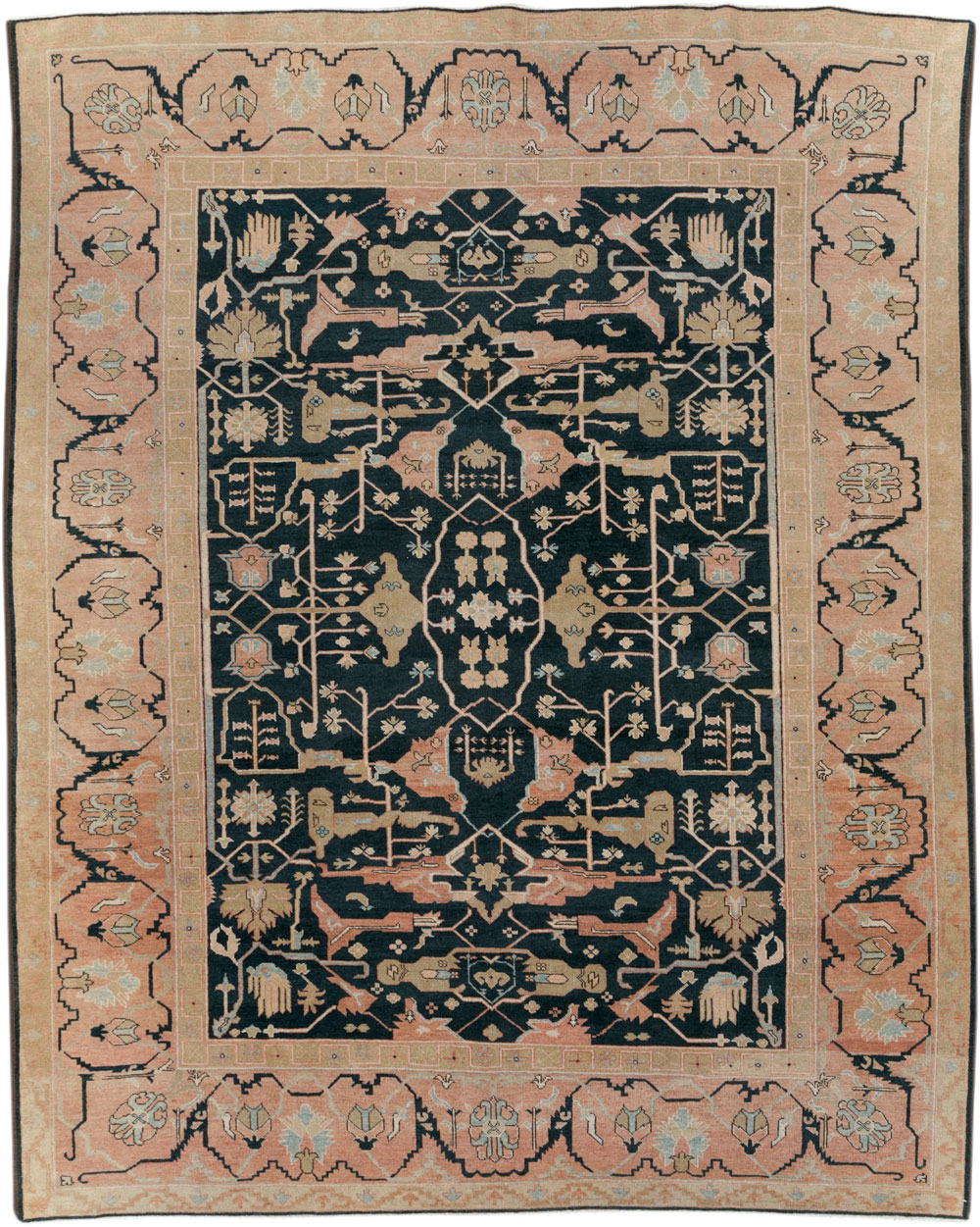 Vintage Persian Bidjar Small Room Size Carpet, No.13214 - Galerie Shabab