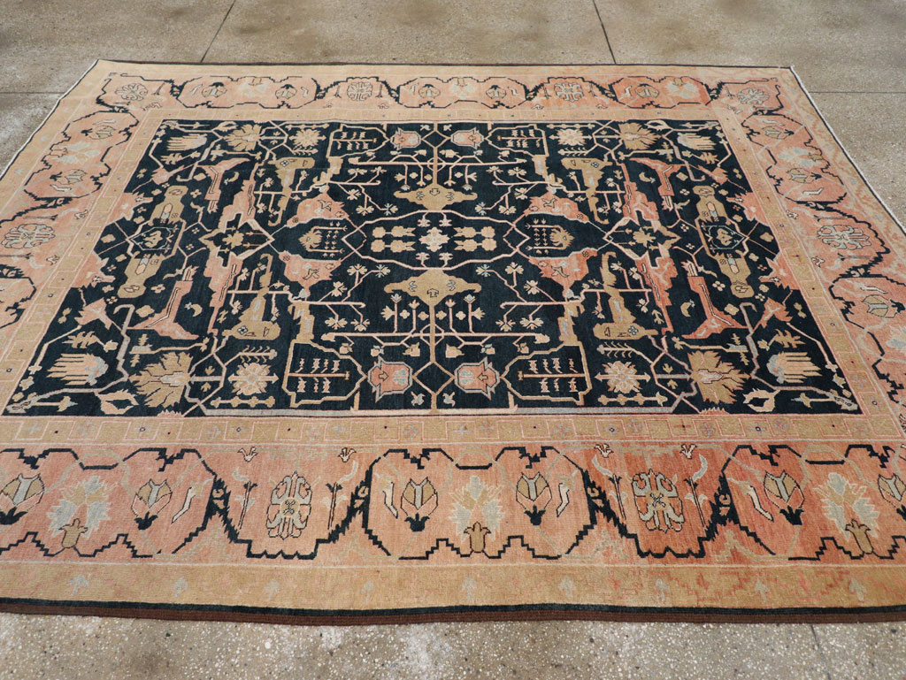 Vintage Persian Bidjar Small Room Size Carpet, No.13214 - Galerie Shabab