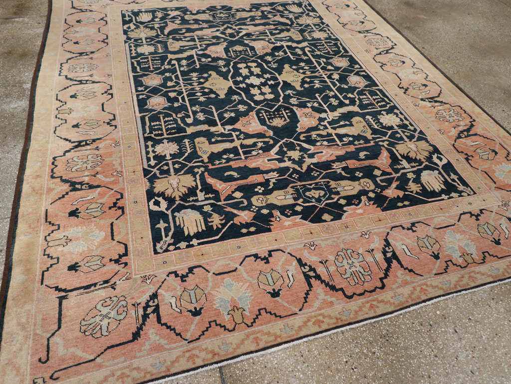 Vintage Persian Bidjar Small Room Size Carpet, No.13214 - Galerie Shabab