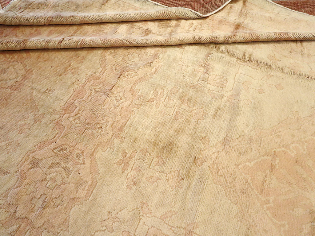 Antique European Oushak Carpet, No.13215 - Galerie Shabab