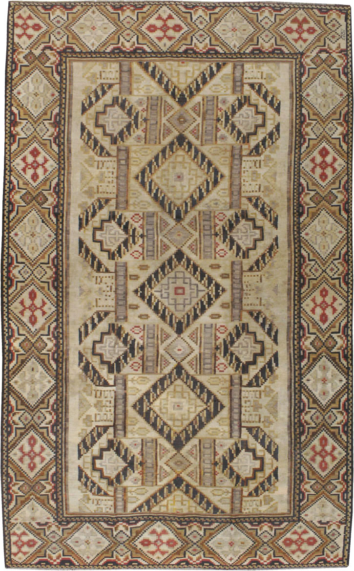 Antique Russian Bessarabian Accent Carpet, No.13227 - Galerie Shabab