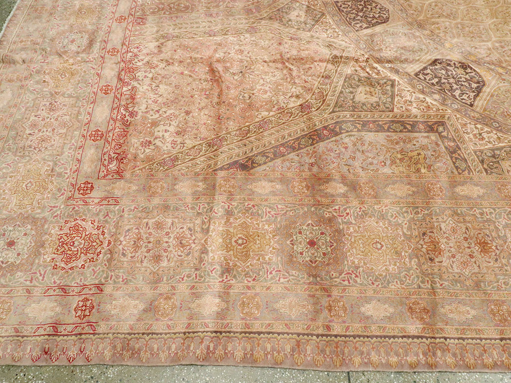 Vintage Persian Tabriz Carpet, No.13291 - Galerie Shabab
