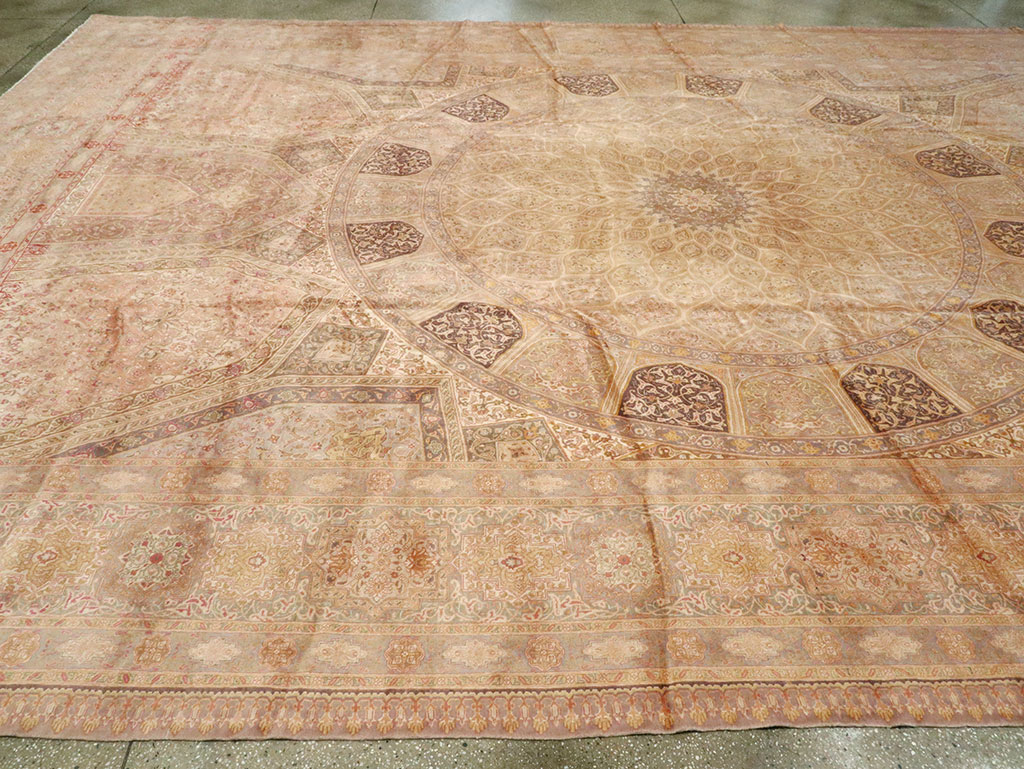 Vintage Persian Tabriz Carpet, No.13291 - Galerie Shabab