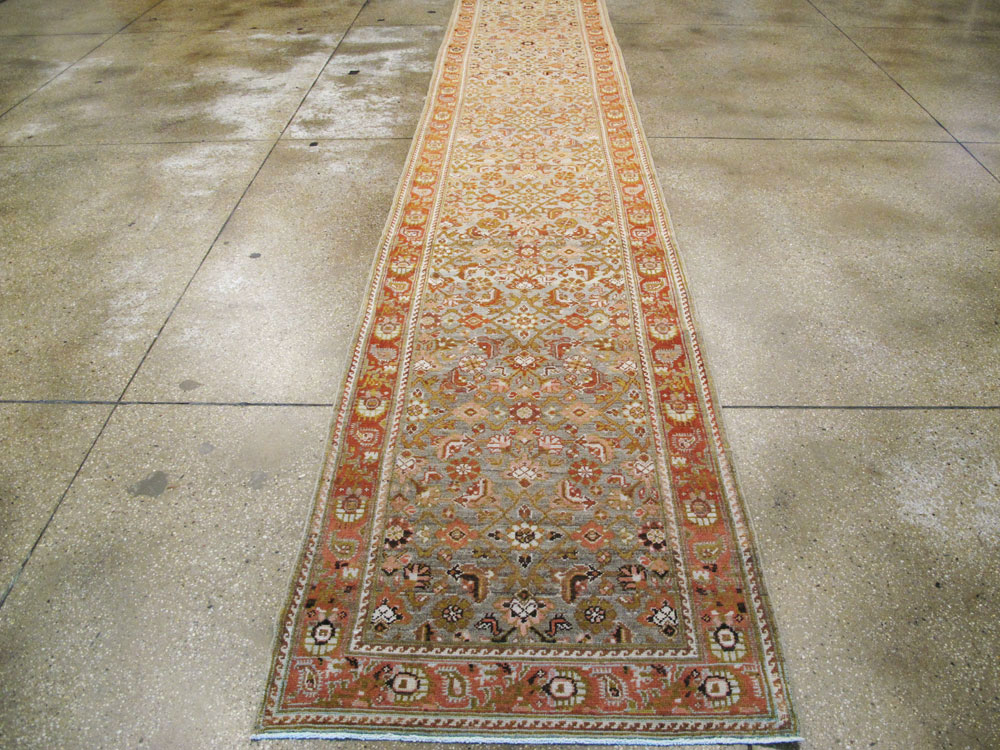 Vintage Persian Malayer Runner, No.13293 - Galerie Shabab
